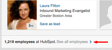 navegador de vendas do LinkedIn ver funcionários da empresa
