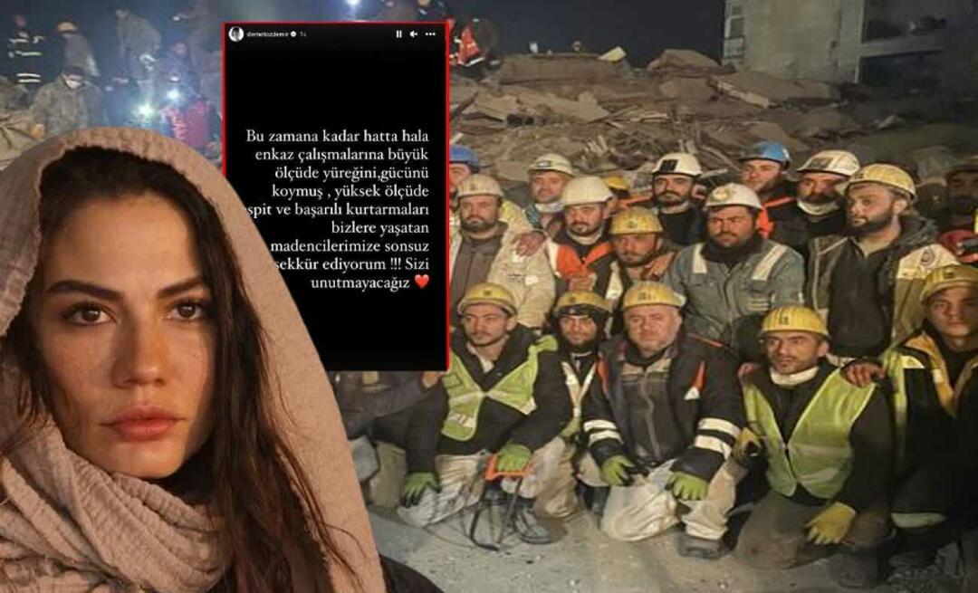 Demet Özdemir agradeceu aos mineiros que trabalharam para o terremoto! 