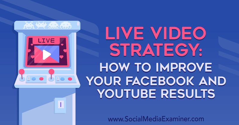 Estratégia de vídeo ao vivo: como melhorar seus resultados no Facebook e no YouTube por Luria Petruci no examinador de mídia social.