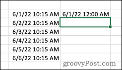 Removendo a hora de um carimbo de data/hora no Excel