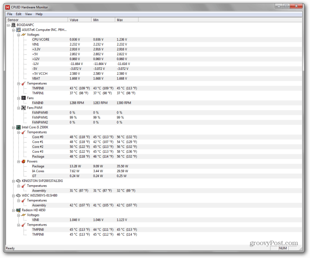 Monitore seu PC com Windows com o HWMonitor