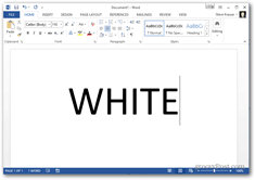 tema de mudança de cor do office 2013 - tema branco