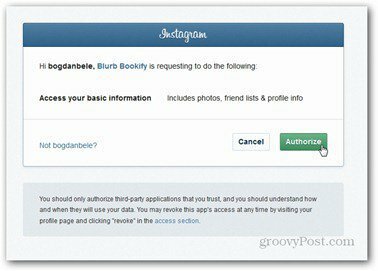 wetransfer instagram permite acesso