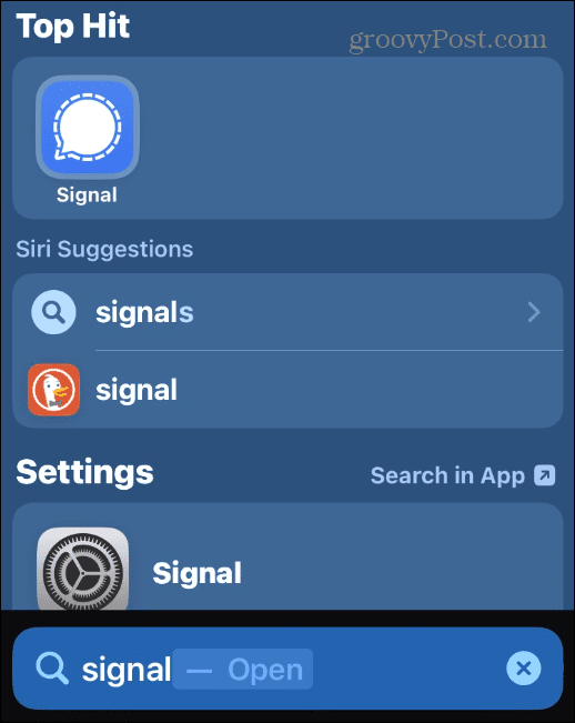 Remova o botão Pesquisar na tela inicial do iPhone