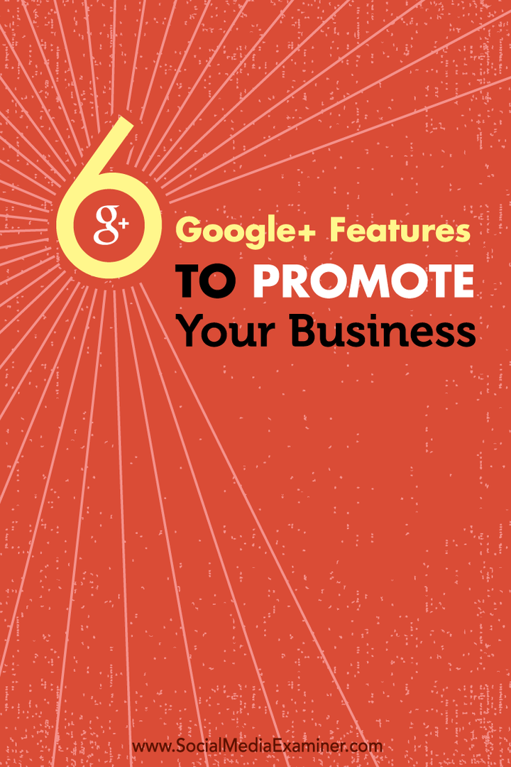 seis recursos do google + para promover sua empresa