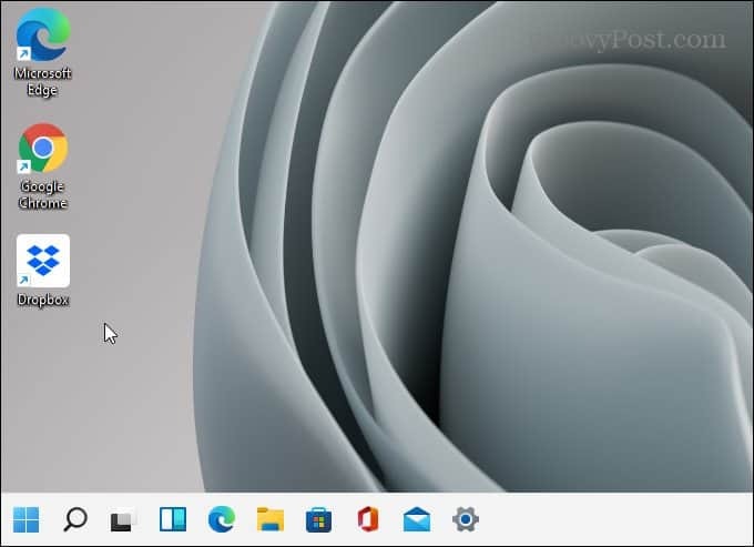 Barra de tarefas à esquerda da tela Windows 11