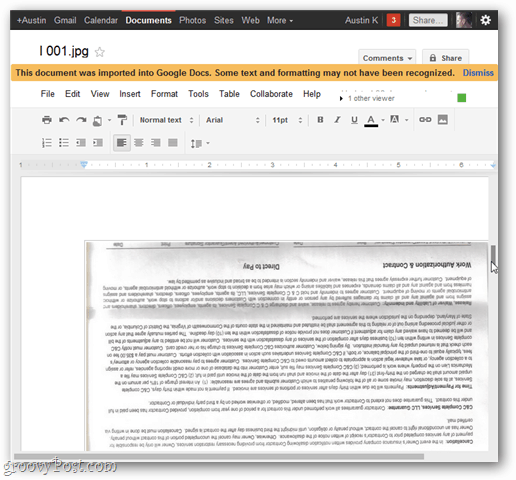 imagem original carregada no google doc