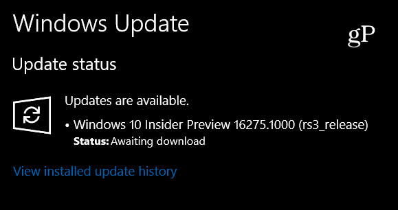 Microsoft lança o Windows 10 Insider Build 16275 hoje