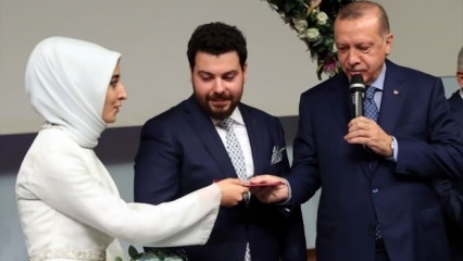 O Presidente Erdogan testemunhou a filha de Sefer Turan