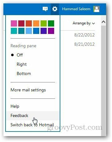 Feedback do Outlook 1