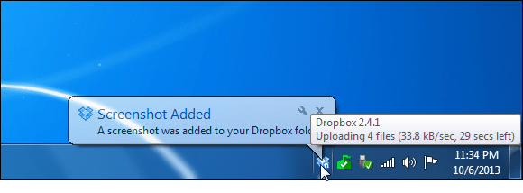 Dropbox Version Screenshot Adicionado