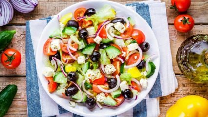 Lista de dieta de salada para emagrecer! Receitas saudáveis ​​de salada de baixa caloria