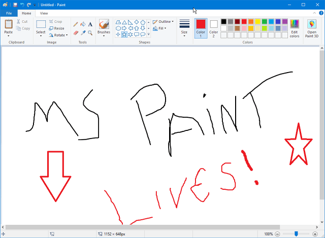 O Microsoft Paint continuará ativo na Windows Store
