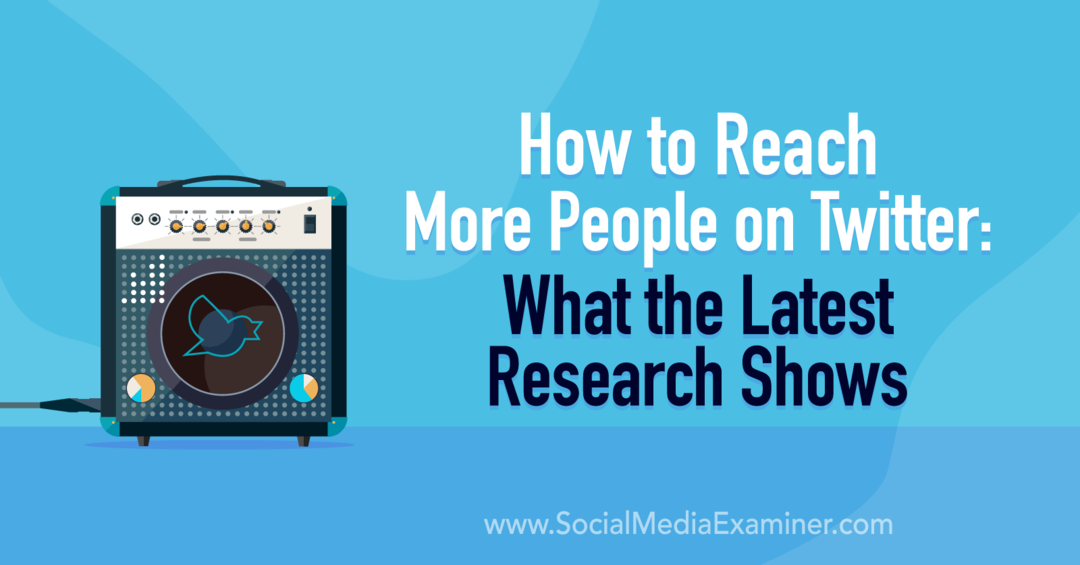 Como alcançar mais pessoas no Twitter: o que as pesquisas mais recentes mostram no Social Media Examiner