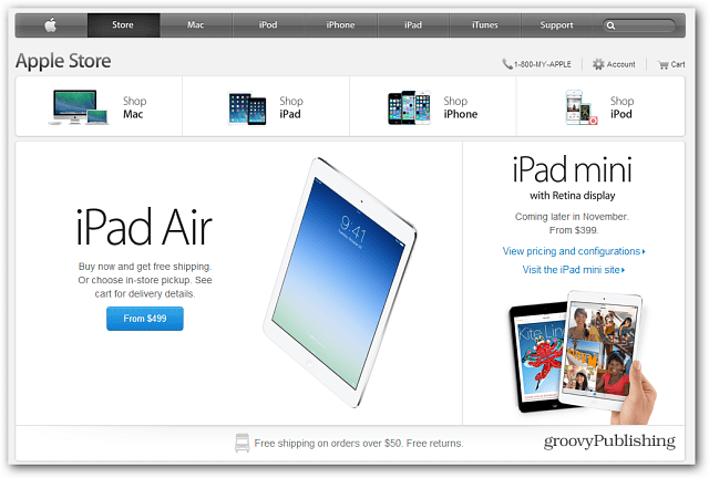 A Apple Store agora tem o novo iPad Air disponível