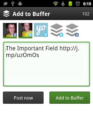 aplicativo de buffer