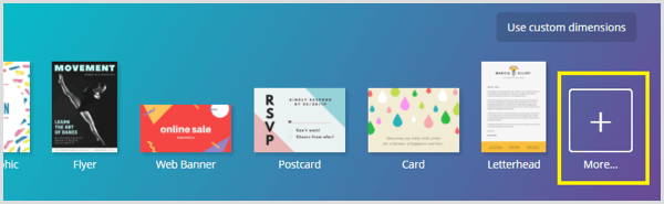Canva criar mais opções de design