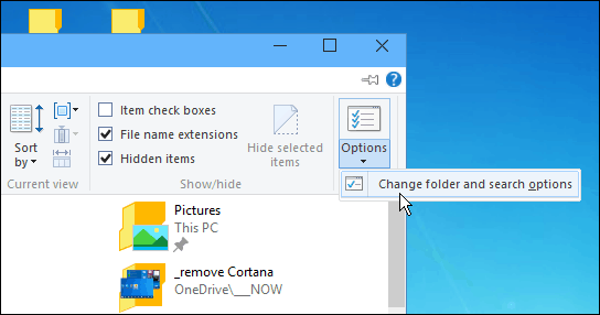 Vista do Explorador de Ficheiros do Windows 10
