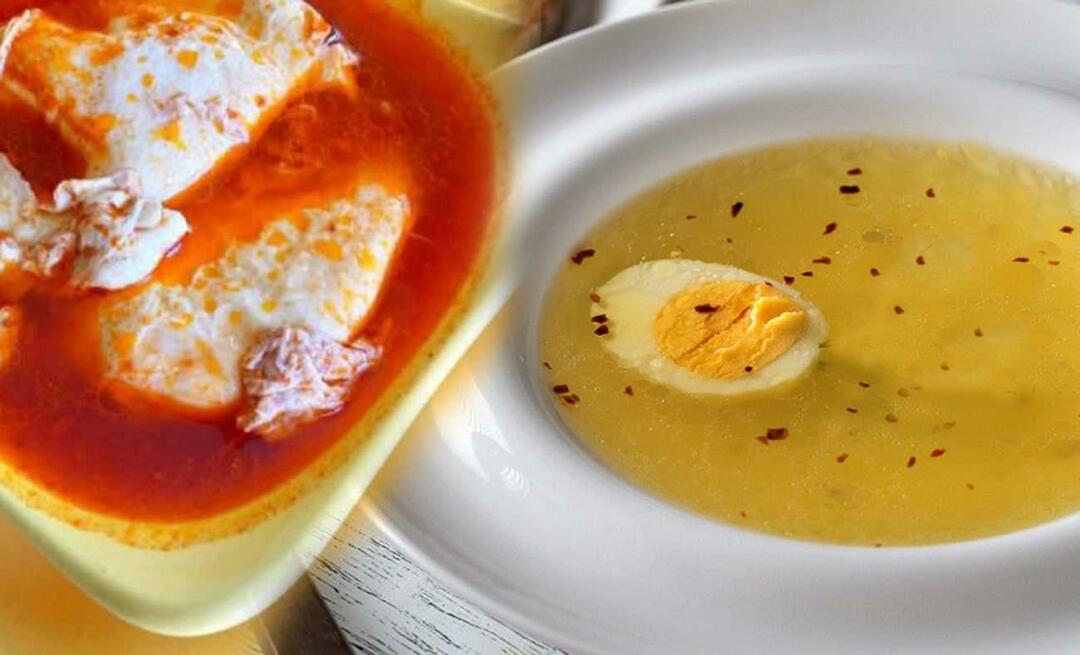 Como fazer sopa de ovo? A famosa receita de sopa de ovo de Silivri!