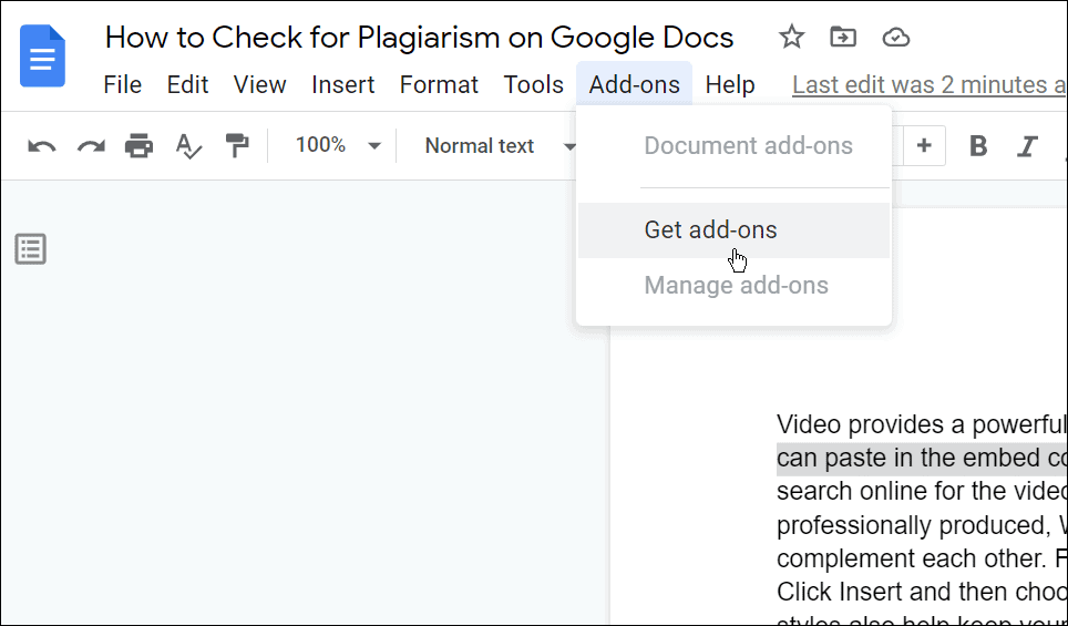 Verifique se há plágio no Google Sheets