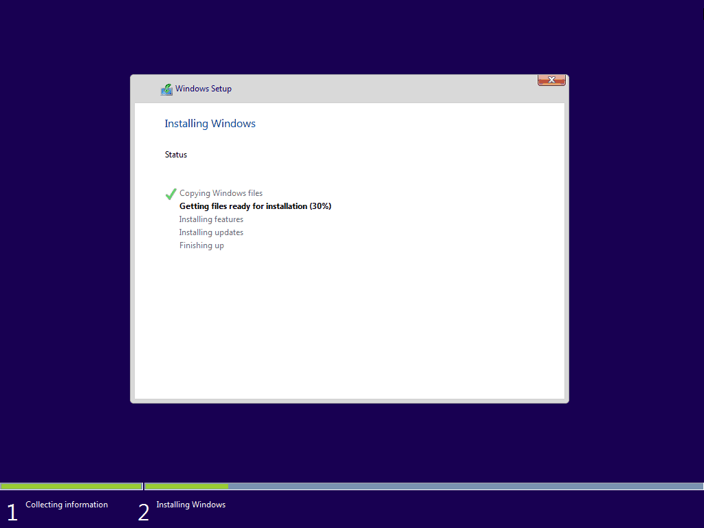 10 Instalação do Windows Instalação limpa do Windows 10