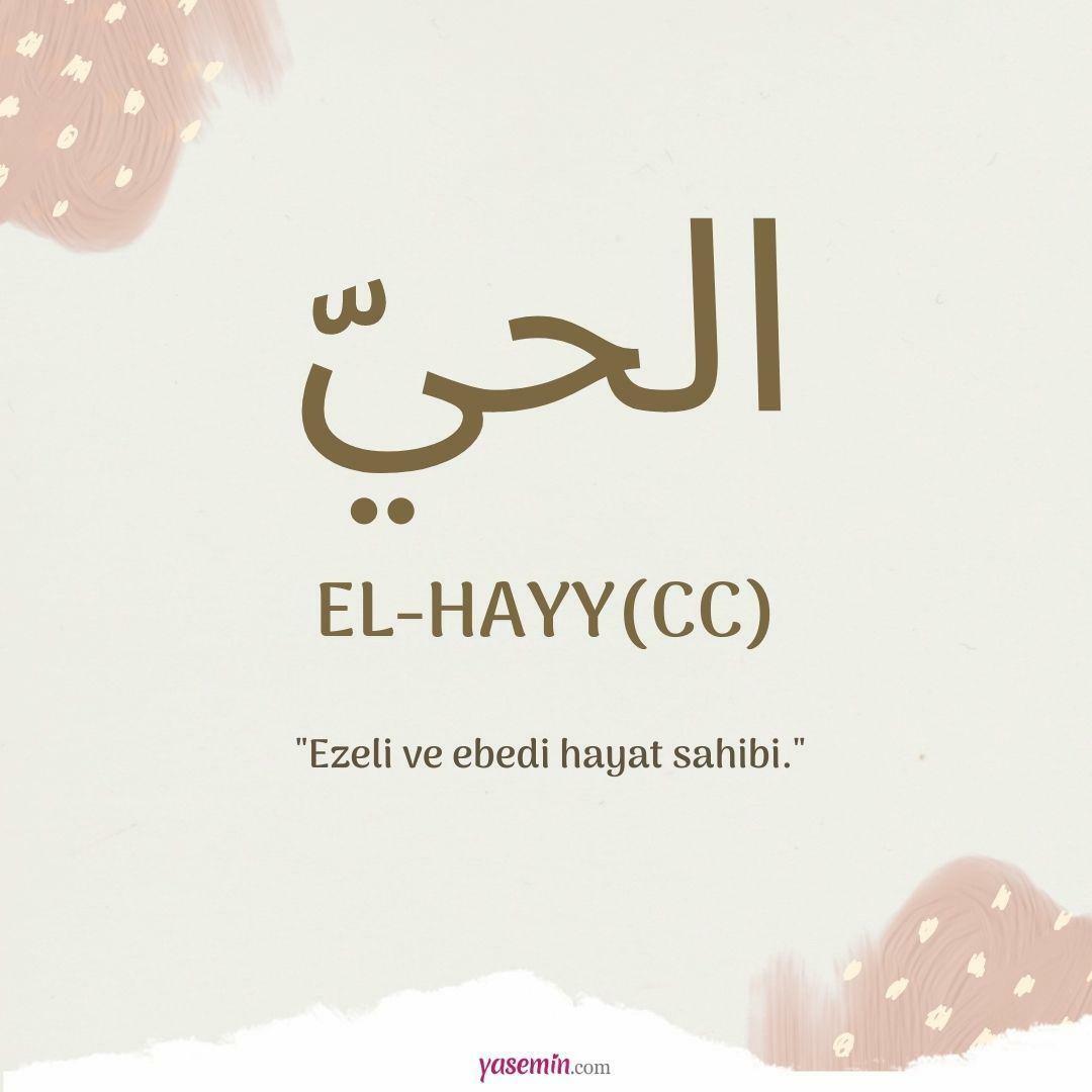 O que al-Hayy (c.c) significa?