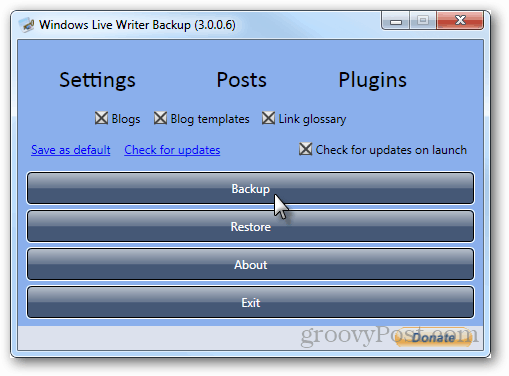 migração de tema do Windows Live Writer