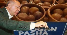 Sobremesa 'Erdogan Pasha' começou a ser vendida no Kosovo! Essas imagens viraram pauta nas redes sociais.
