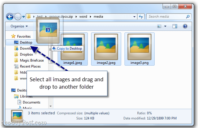 A maneira fácil de extrair imagens de um documento do Word no Windows 7 [Office 2007/2010]