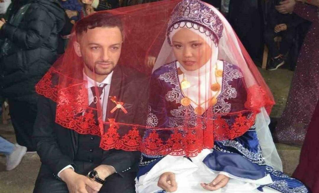Uma noiva veio a Denizli da Indonésia para o jovem turco que ela conheceu nas redes sociais