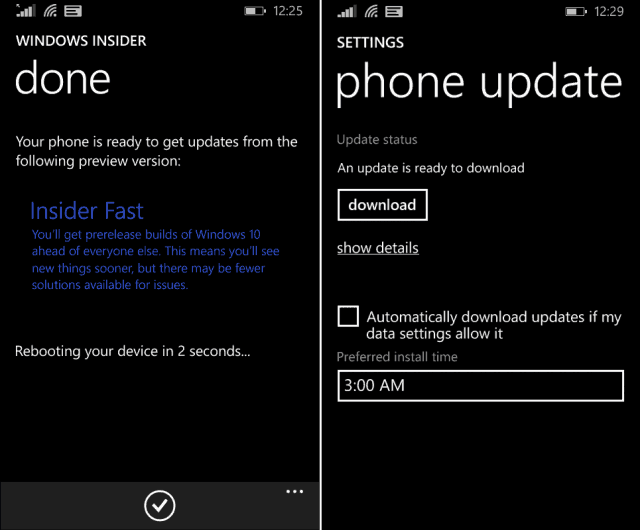 Atualização do Windows Phone