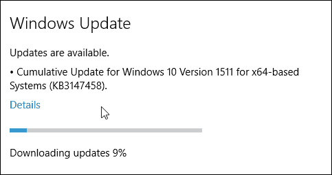 Atualização cumulativa do Windows 10 KB3147458