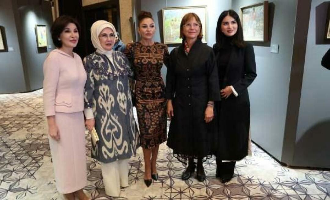 A visita de Emine Erdogan a Samarcanda! Visitei a exposição Cores do Uzbequistão