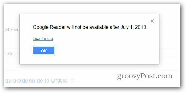 O Google Reader será fechado em julho: exporte seus dados de feed