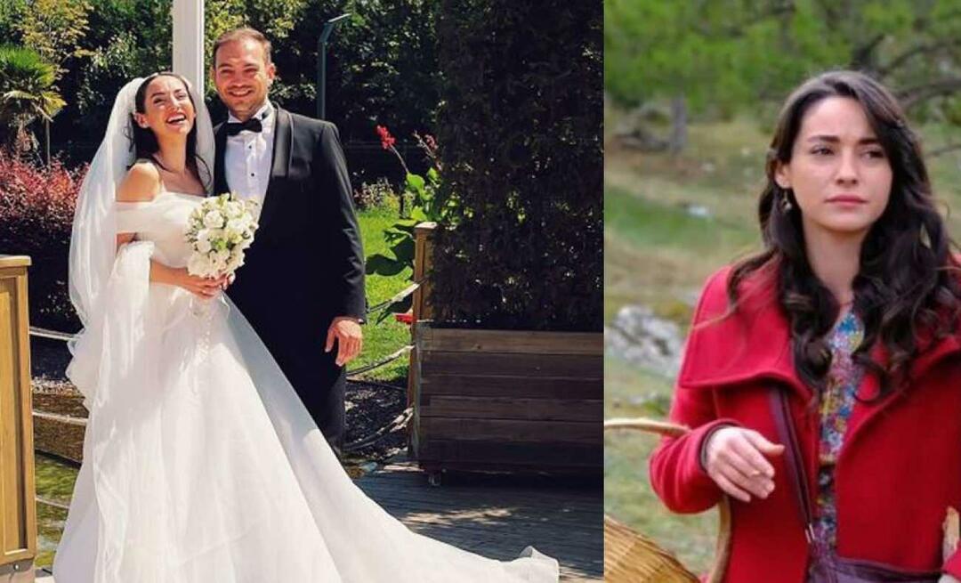 Nazlı Pınar Kaya, Cemile da Montanha Gönül, se casou! Sua co-estrela não o deixou sozinho