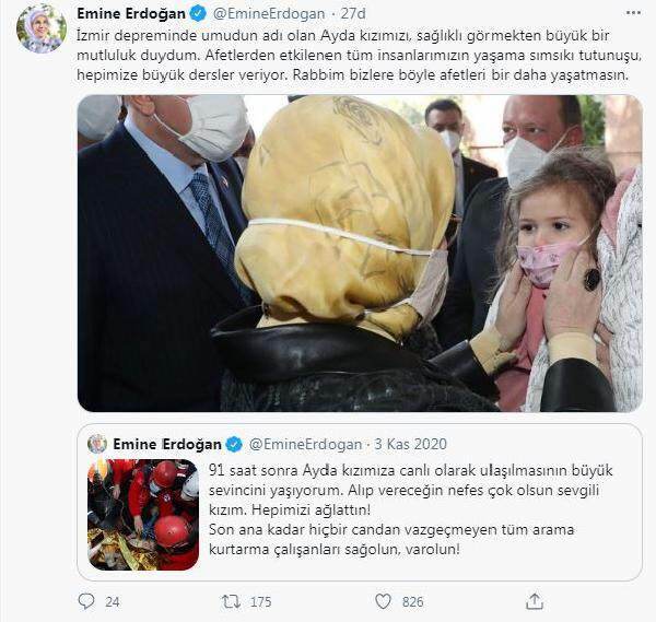Compartilhamento de 'Ayda' da primeira-dama Erdoğan!