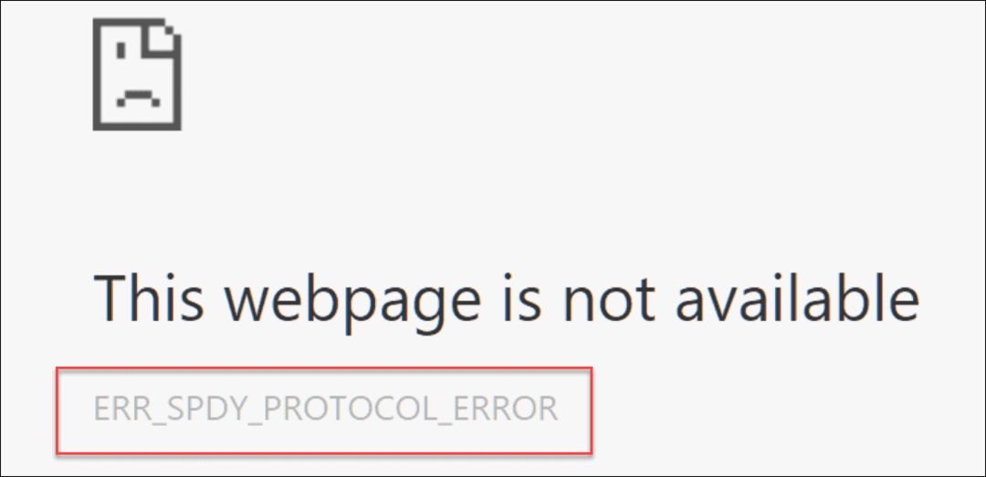 Corrigir ERR_SPDY_PROTOCOL_ERROR no Chrome