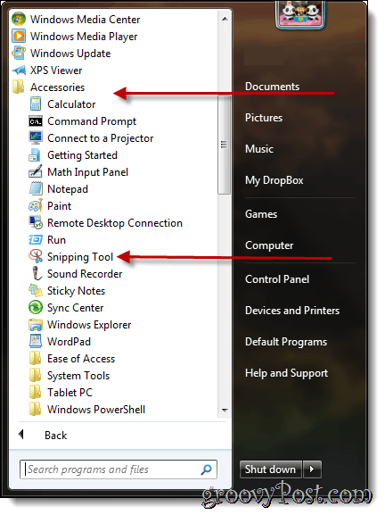 Tire capturas de tela com o Windows 7 com a ferramenta Snipping