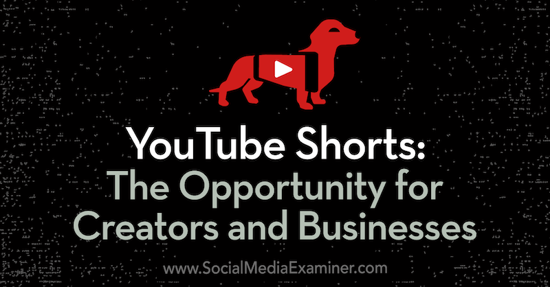 Curtas do YouTube: a oportunidade para criadores e empresas com ideias de Derral Eves no podcast de marketing de mídia social.
