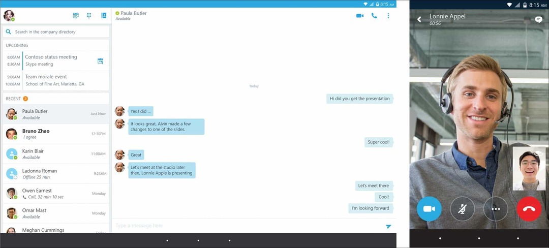 Microsoft lança o Skype for Business para Android