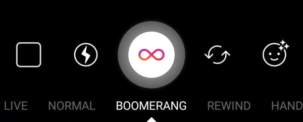Use o Boomerang para transformar uma série de fotos em um vídeo em loop.