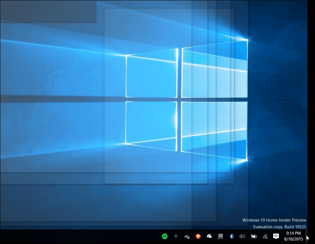 Espiada no Windows 10 Desktop