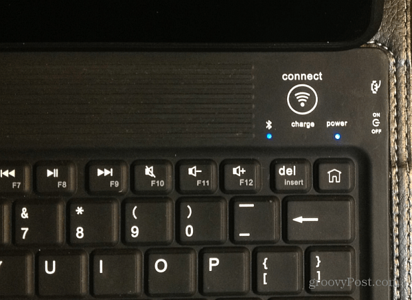 Ativar o teclado Bluetooth