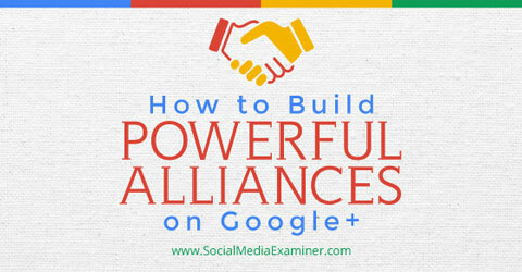 construindo alianças no google +