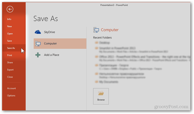 Office 2013 Template Create Make Custom Design POTX Personalizar slides Slides Tutorial Como salvar Salvar modelo Salvar como