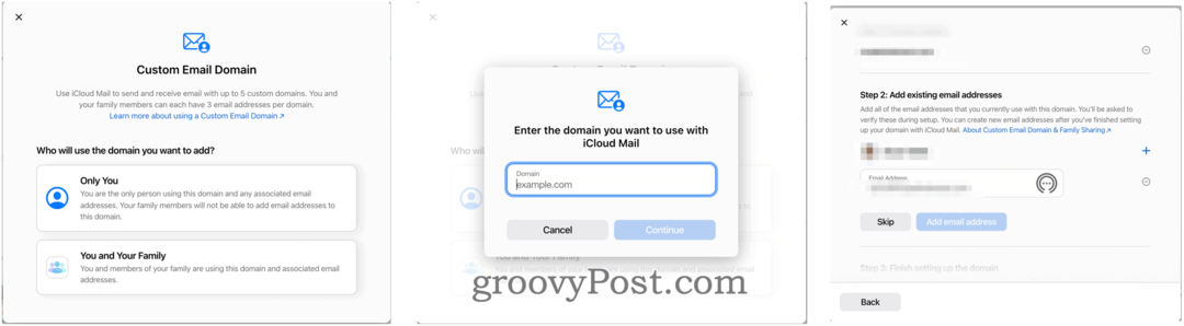 Crie um domínio de e-mail personalizado