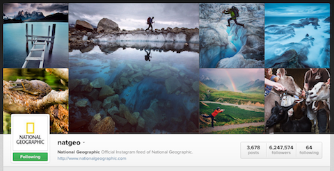 perfil geográfico nacional do Instagram