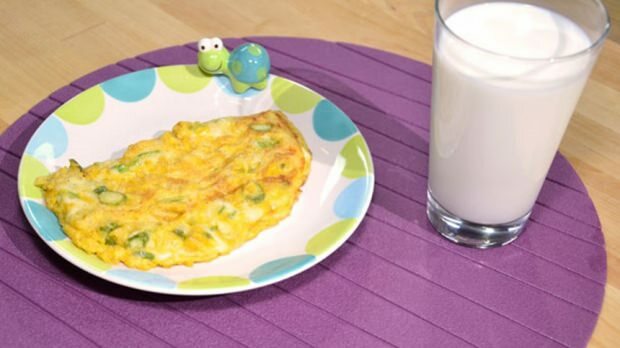 receita de omelete de legumes para bebês
