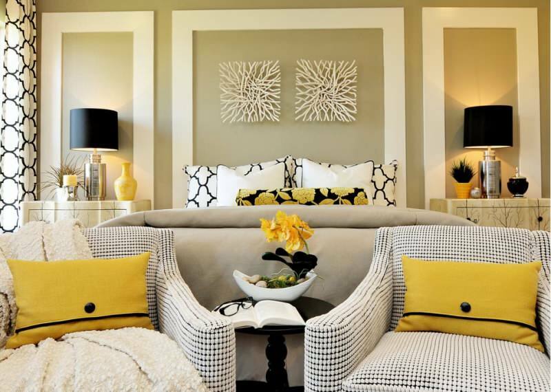 Ideias de decoração para casa em cinza e amarelo 2021