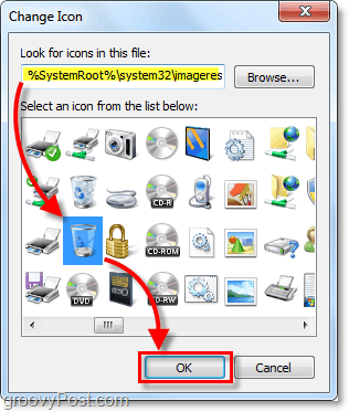 Encontre o arquivo imageres.dll no Windows 7